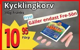 Supergrossen Kycklingkorv, SEK 10.95 erbjuda