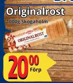 Supergrossen Originalrost, SEK 20 erbjuda