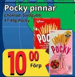 Supergrossen Pocky pinnar, SEK 10 erbjuda