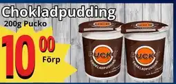 Supergrossen Chokladpudding, SEK 10 erbjuda