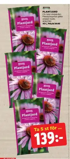 Jem&Fix PLANTJORD, SEK 139 erbjuda