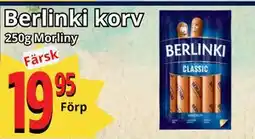 Supergrossen Berlinki korv, SEK 19.95 erbjuda