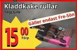 Supergrossen Kladdkake rullar, SEK 15 erbjuda
