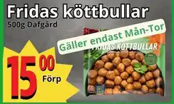 Supergrossen Fridas köttbullar, SEK 15 erbjuda