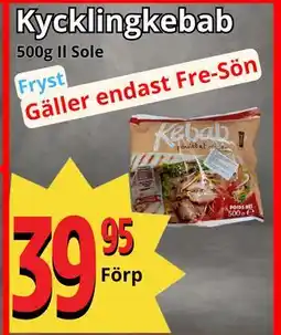 Supergrossen Kycklingkebab, SEK 39.95 erbjuda