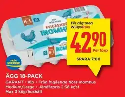 Willys GARANT Ägg erbjuda