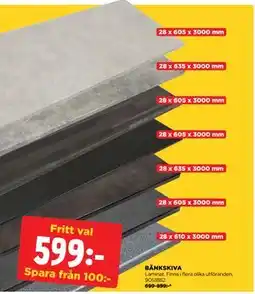 Jem&Fix BÄNKSKIVA, SEK 599 erbjuda