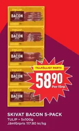 Willys TULIP Skivat bacon erbjuda