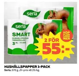 Coop Daglivs HUSHÅLLSPAPPER 3-PACK, SEK 55 erbjuda