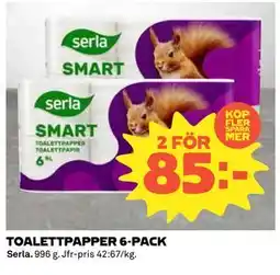 Coop Daglivs TOALETTPAPPER 6-PACK, SEK 85 erbjuda