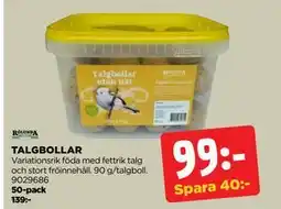 Jem&Fix TALGBOLLAR, SEK 99 erbjuda