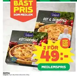 Coop Daglivs MATPAJ, Medlemspris erbjuda