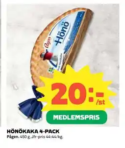 Coop Daglivs HÖNÖKAKA 4-PACK, Medlemspris erbjuda