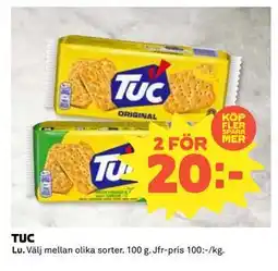Coop Daglivs TUC, SEK 20 erbjuda