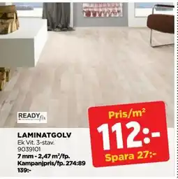 Jem&Fix LAMINATGOLV, SEK 112 erbjuda