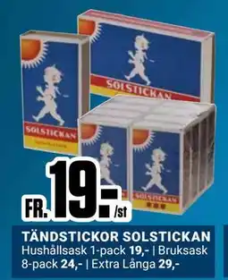 ÖoB TÄNDSTICKOR SOLSTICKAN erbjuda