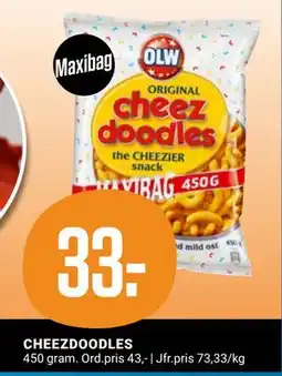 ÖoB CHEEZDOODLES, Medlemspris erbjuda