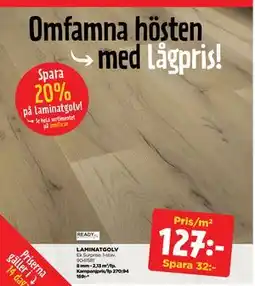 Jem&Fix LAMINATGOLV, SEK 127 erbjuda