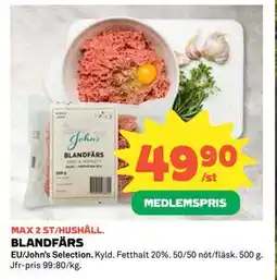 Coop Daglivs BLANDFÄRS, Medlemspris erbjuda