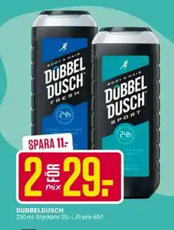 ÖoB DUBBELDUSCH, SEK 29 erbjuda