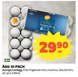Coop Daglivs ÄGG 10-PACK, SEK 29.9 erbjuda