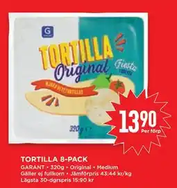 Willys Hemma TORTILLA 8-PACK, SEK 13.9 erbjuda