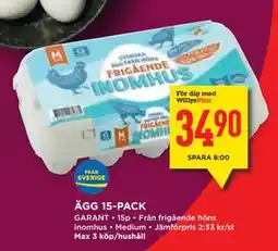 Willys Hemma ÄGG 15-PACK, Medlemspris erbjuda