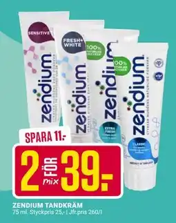 ÖoB ZENDIUM TANDKRÄM, SEK 39 erbjuda