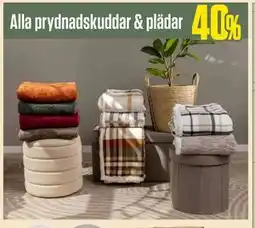 ÖoB Alla prydnadskuddar & plädar erbjuda