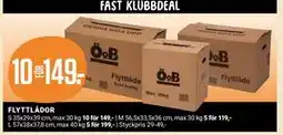ÖoB FLYTTLÅDOR, Medlemspris erbjuda