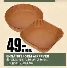 ÖoB ENGÅNGSFORM AIRFRYER, SEK 49 erbjuda