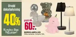 ÖoB BORDSLAMPA LED, SEK 60 erbjuda