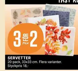 ÖoB SERVETTER, SEK 18 erbjuda