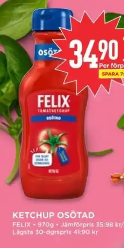 Willys FELIX Ketchup osötad erbjuda