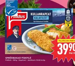 Willys FINDUS Sprödbakad Fiskfilé erbjuda