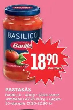 Willys BARILLA Pastasås erbjuda