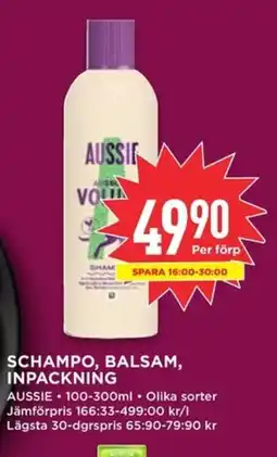 Willys AUSSIE Schampo, balsam, inpackning erbjuda