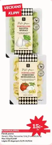 Hemköp Garant Färsk pasta erbjuda