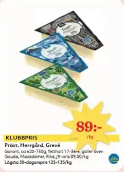 Hemköp Garant Präst, Herrgård, Grevé erbjuda