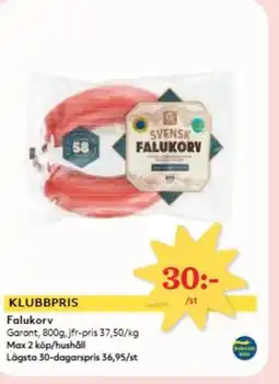 Hemköp Garant Falukorv erbjuda