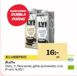 Hemköp Oatly iKaffe erbjuda