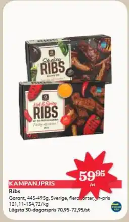 Hemköp Garant Ribs erbjuda