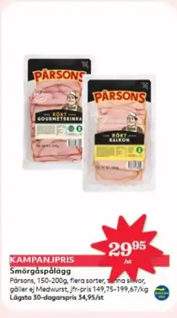Hemköp Pärsons Smörgåspålägg erbjuda