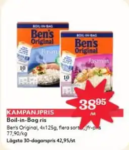 Hemköp Ben's Original Boil-in-Bag ris erbjuda