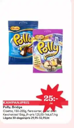 Hemköp Cloetta Polly, Bridge erbjuda