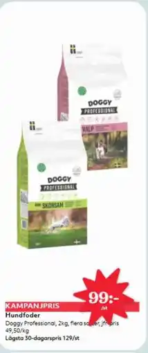Hemköp Doggy Professional Hundfoder erbjuda