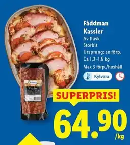 Lidl Fåddman Kassler erbjuda