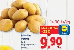 Lidl Matriket Potatis erbjuda