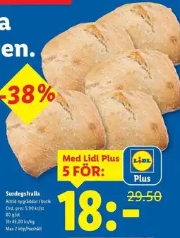 Lidl Surdegsfralla erbjuda
