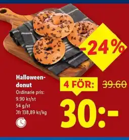 Lidl Halloween- donut erbjuda